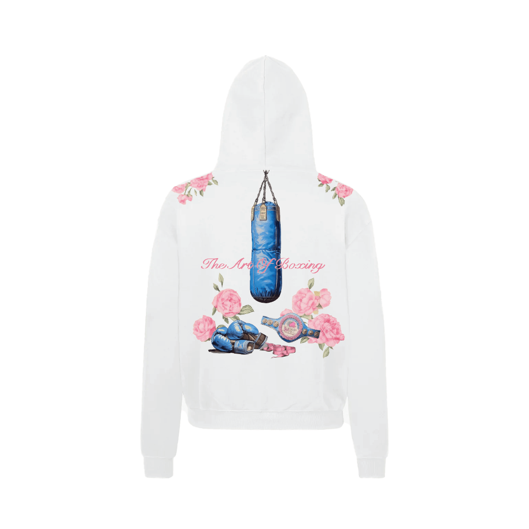 ART OF BOXING CLUB WHITE LUXURY HOODIE