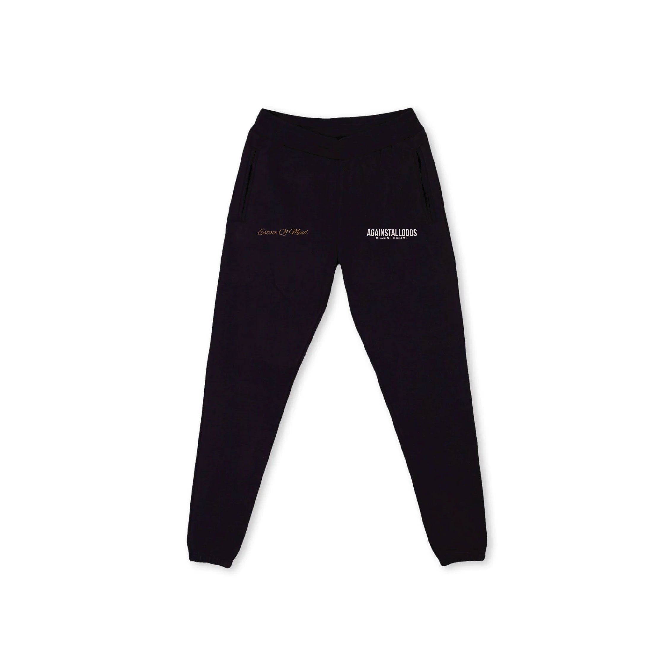 ESTATE OF MIND FRENCH TERRY SWEATPANTS - BLACK