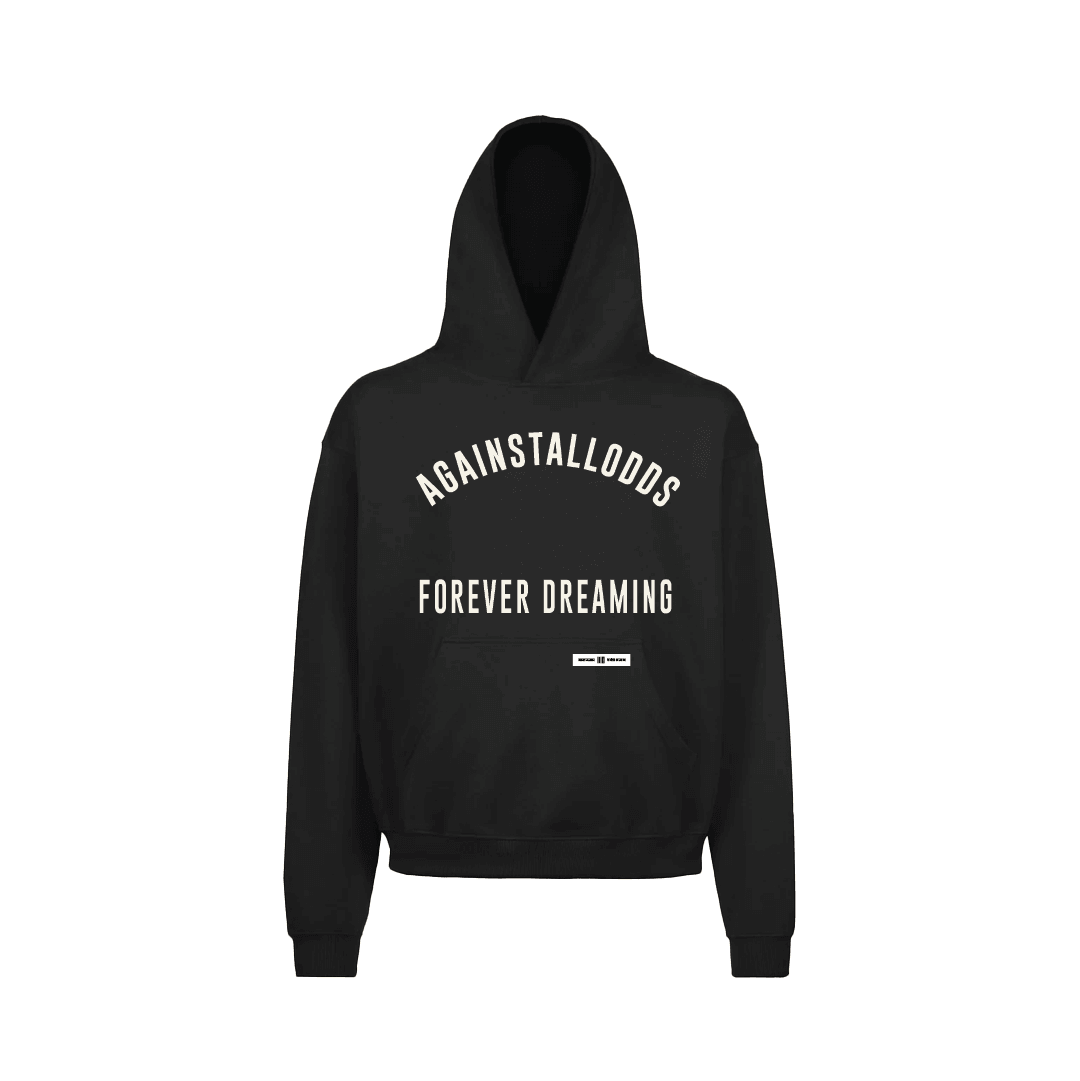 COLLEGE BLACK LUXURY HOODIE