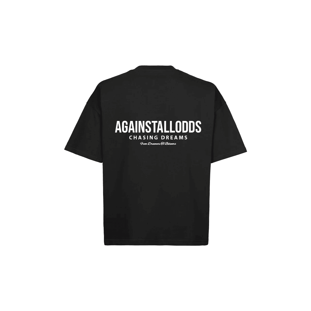 DREAMERS BLACK LUXURY BOXY TEE