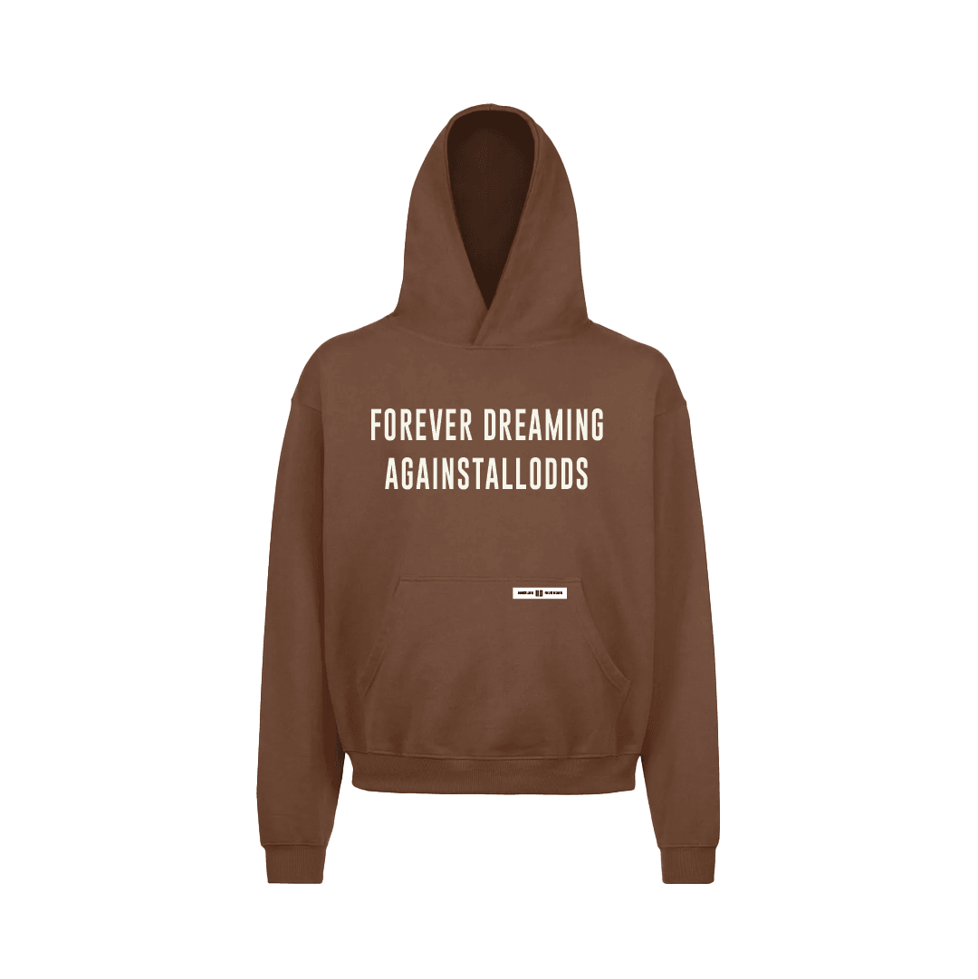 FOREVER DREAMING BROWN LUXURY HOODIE