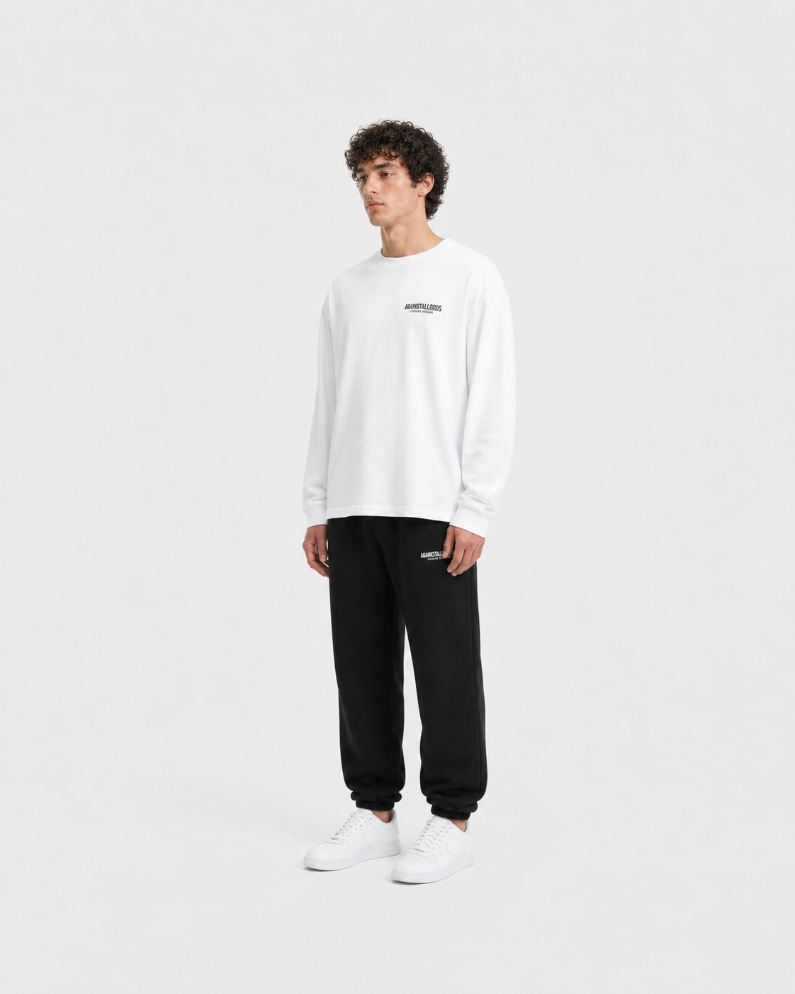 DREAMERS WHITE LUXURY LONG SLEEVE TEE