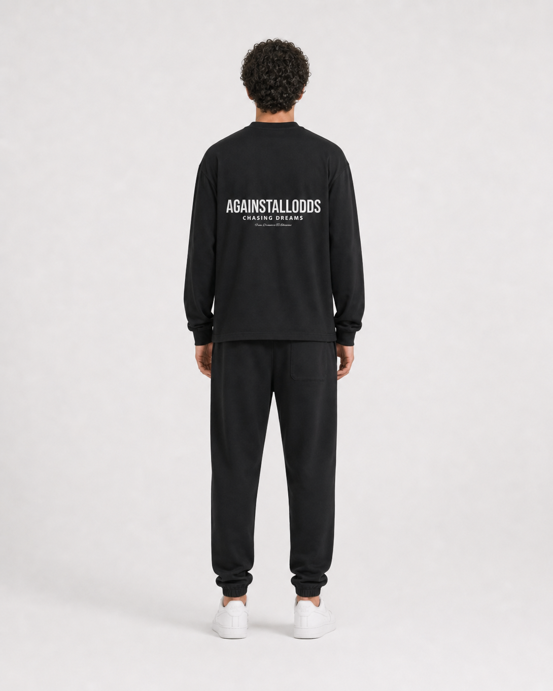 DREAMERS BLACK LUXURY LONG SLEEVE TEE