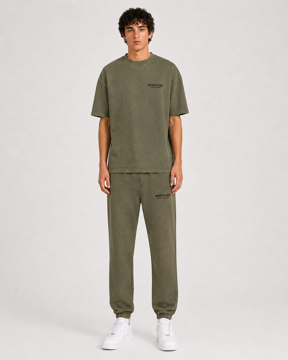 DREAMERS WASHED OLIVE LUXURY TEE