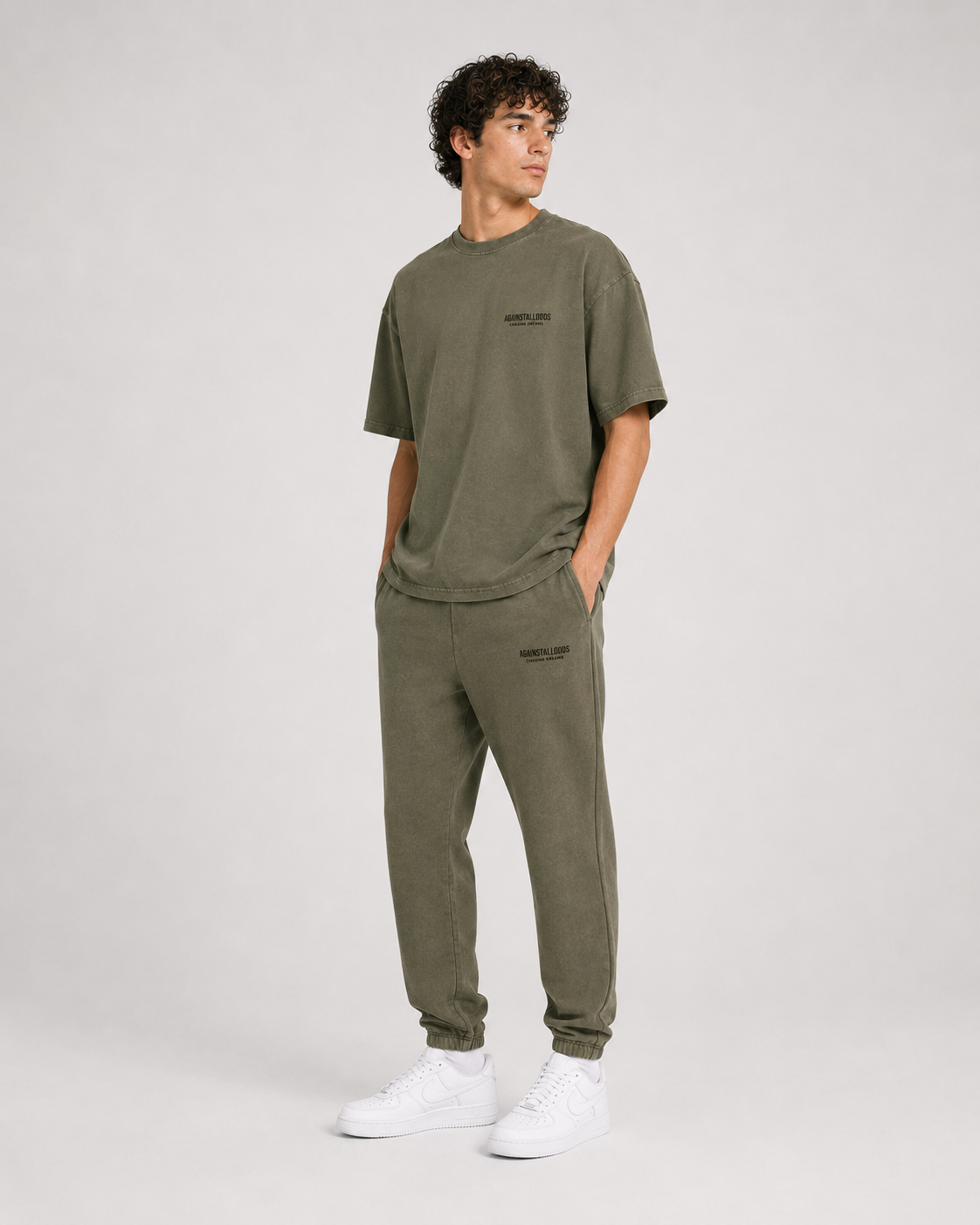 DREAMERS WASHED OLIVE LUXURY TEE