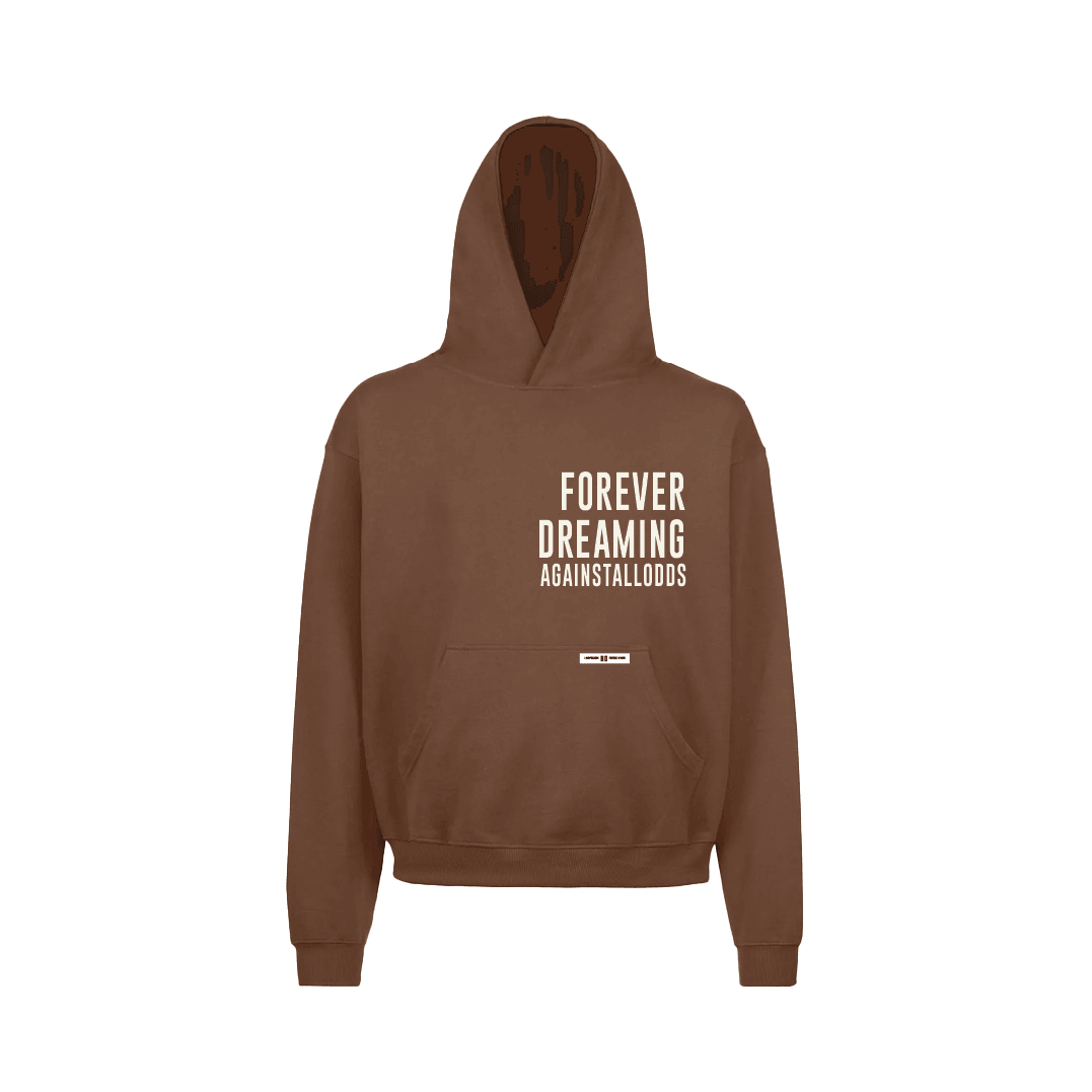 FOREVER DREAMING BROWN LUXURY HOODIE