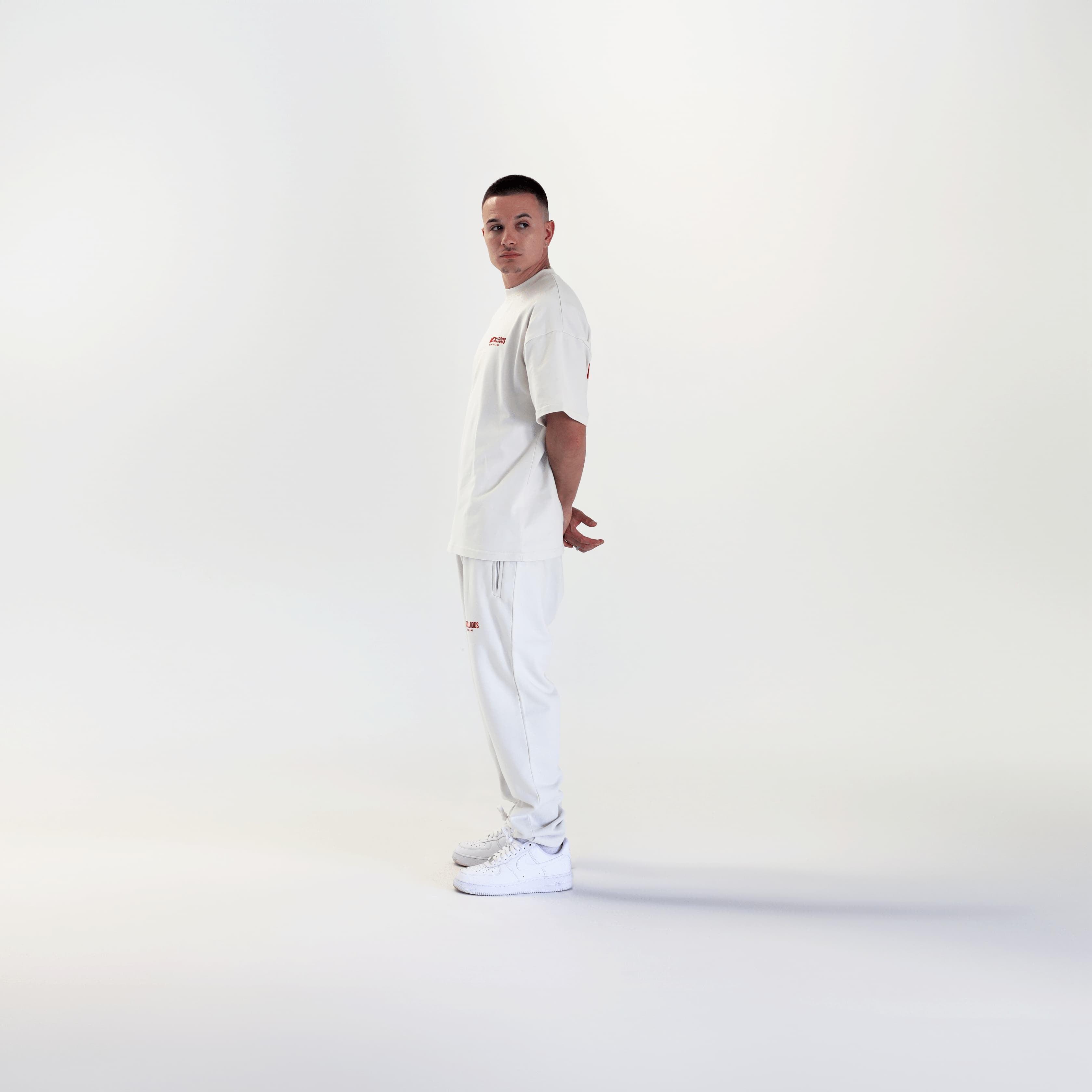 Elevated Series - Ivory / Red Sweatpants