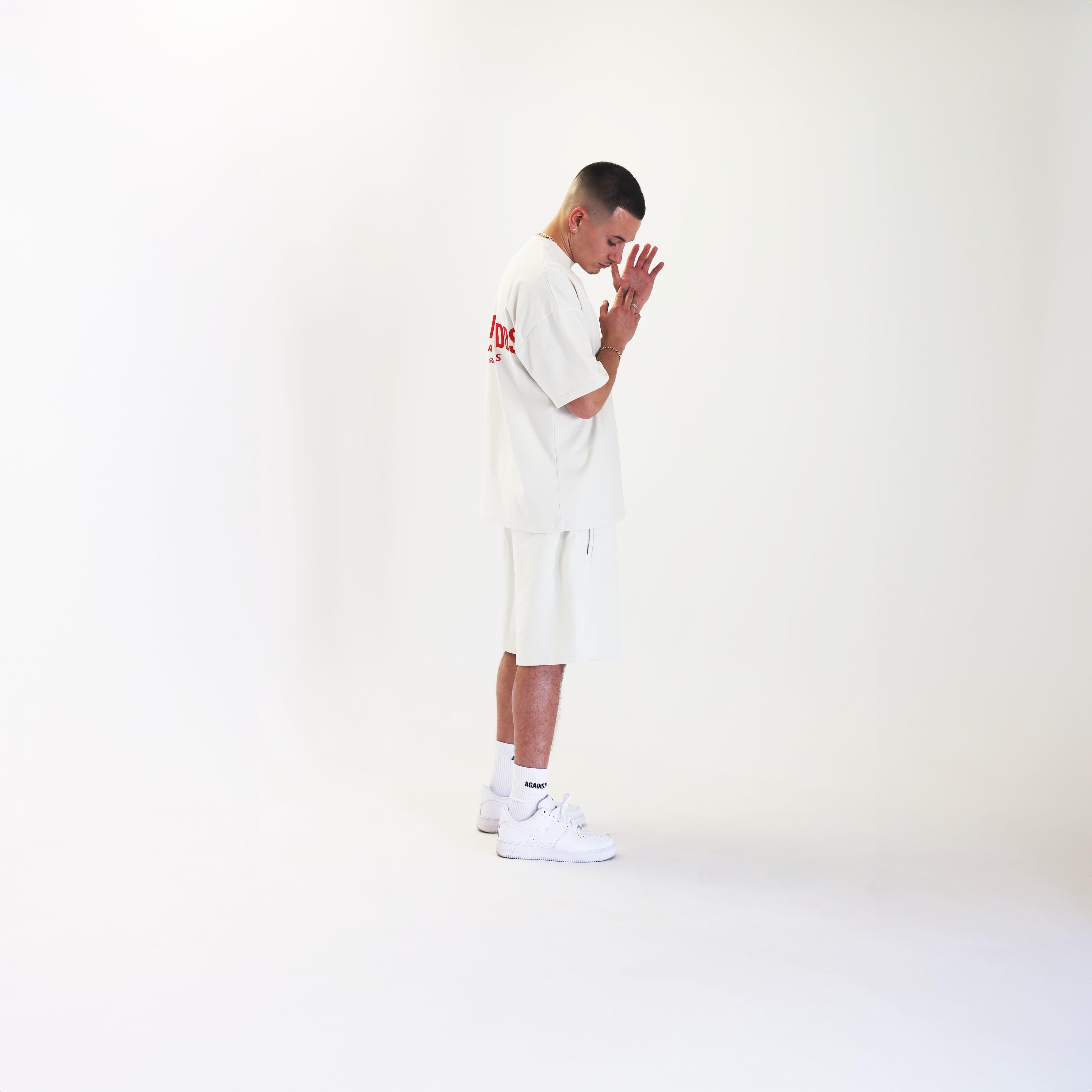 Elevated Series - Ivory / Red Luxury Tee