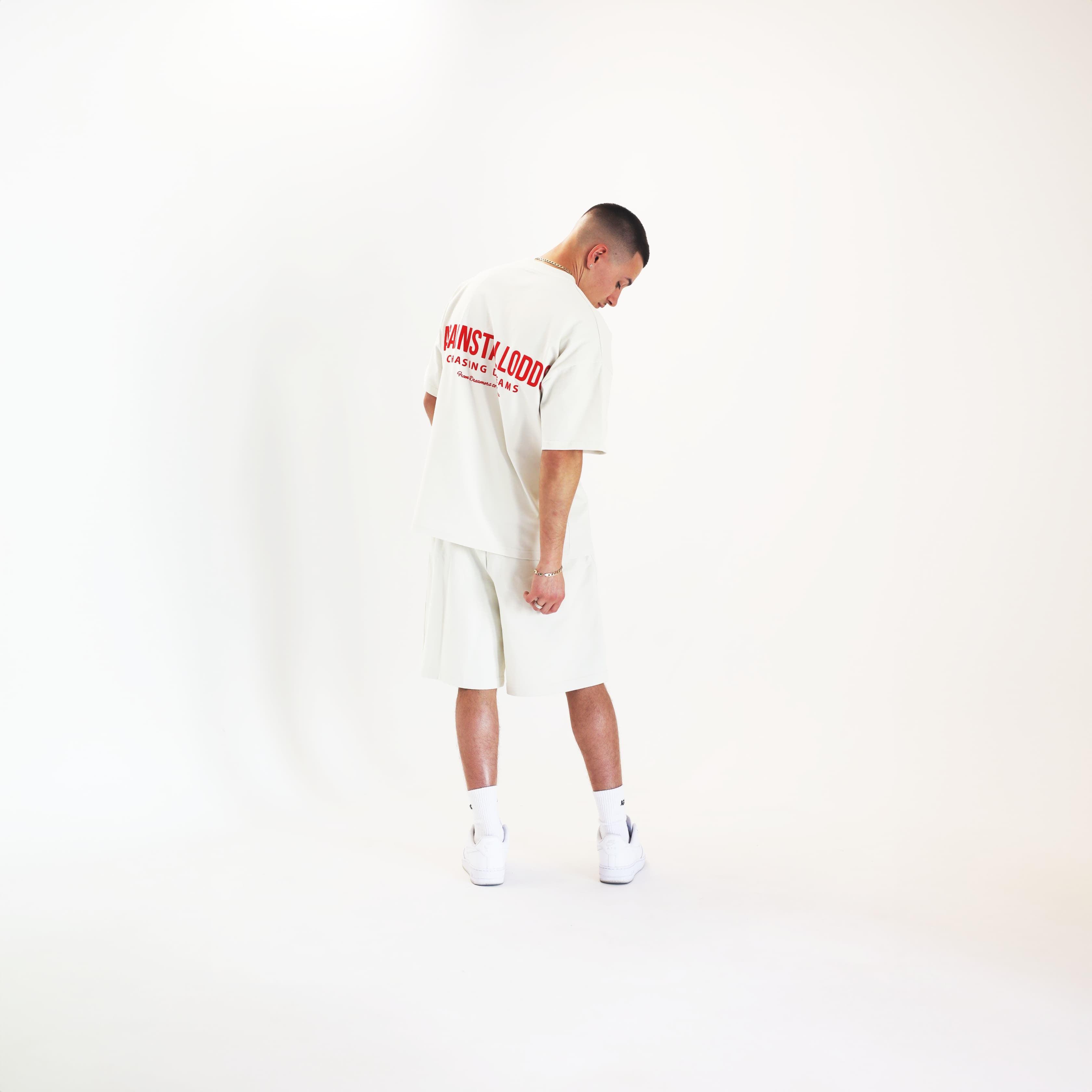 Elevated Series - Ivory / Red Luxury Tee