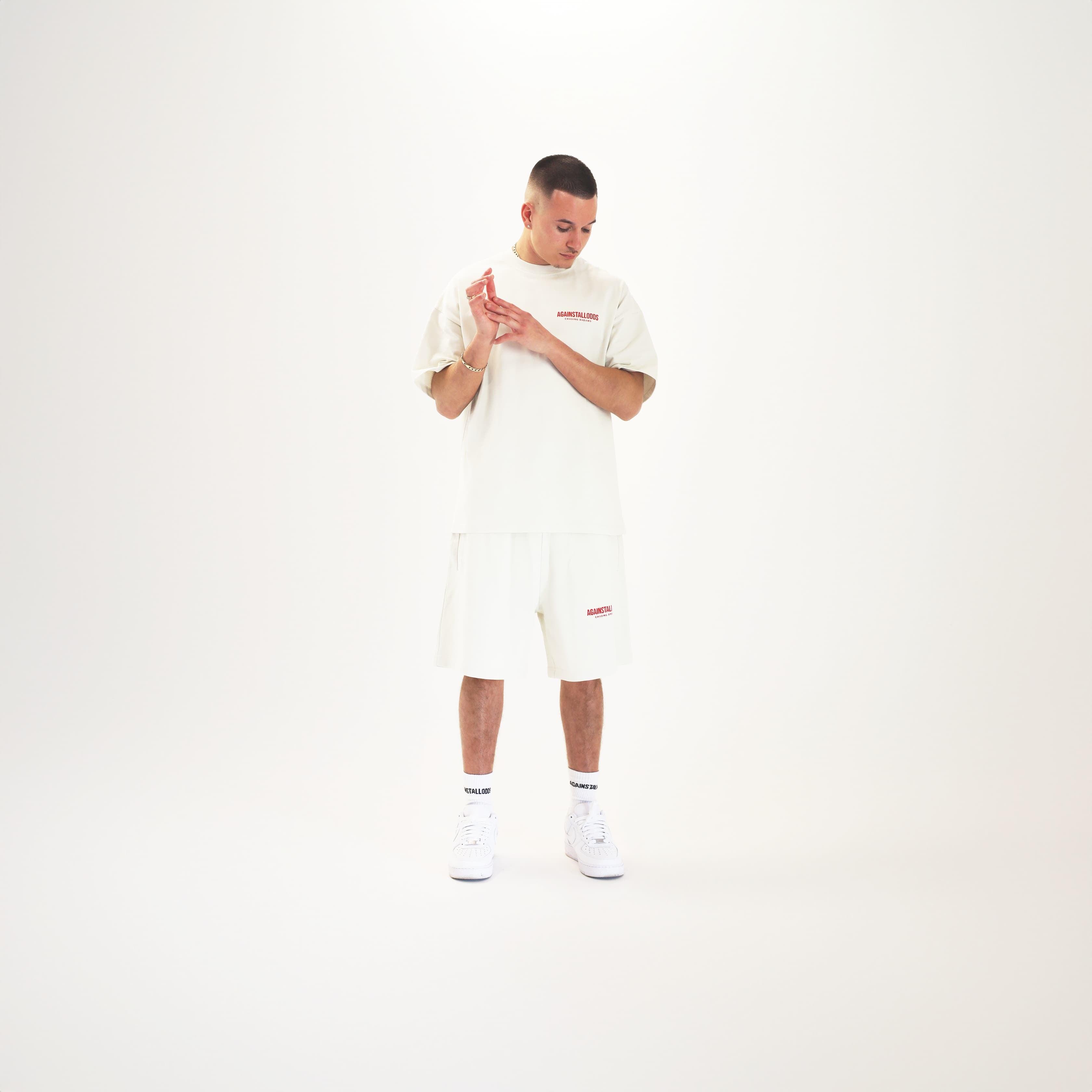 Elevated Series - Ivory / Red Luxury Tee