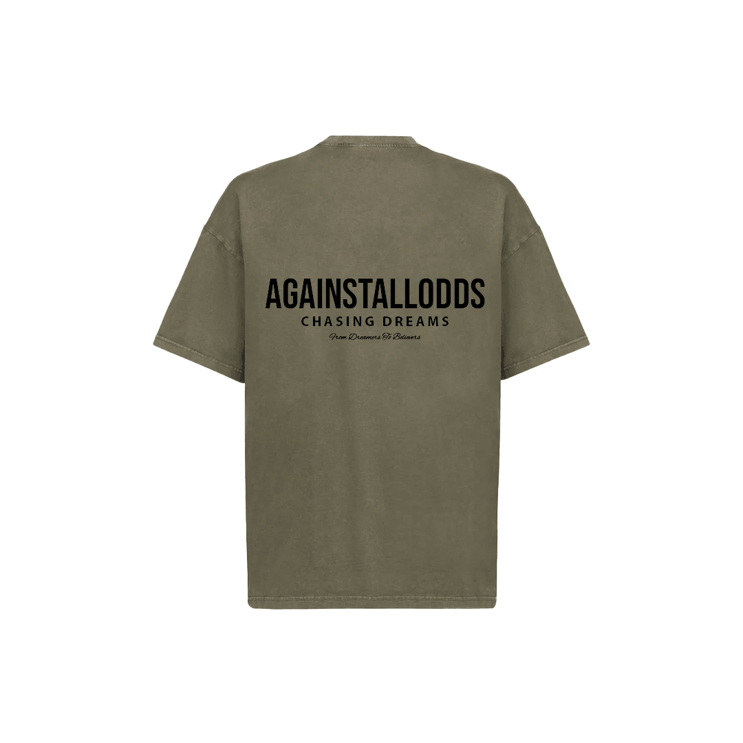 DREAMERS WASHED OLIVE LUXURY TEE