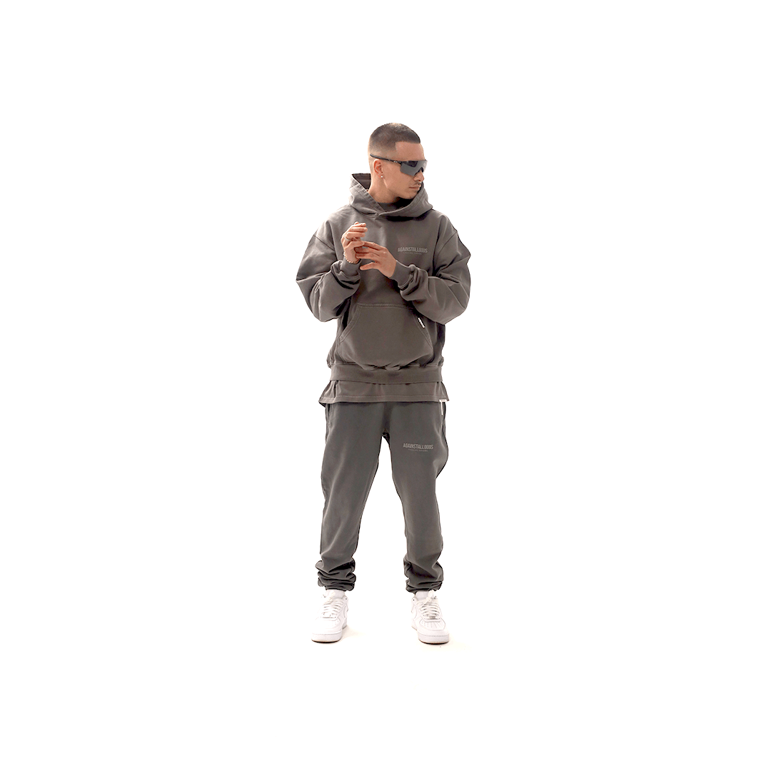 Branded Blank- Graphite Luxury Hoodie