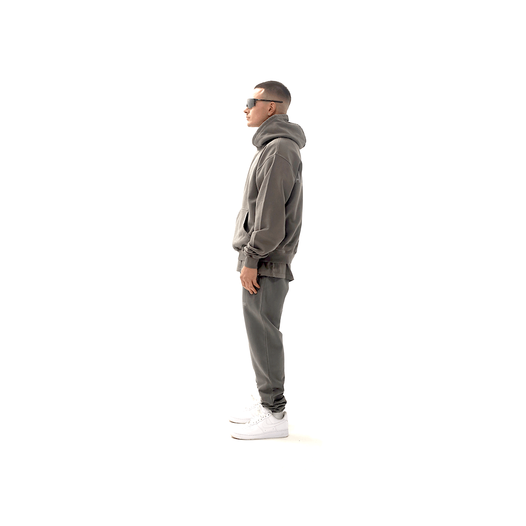 Branded Blank- Graphite Luxury Hoodie