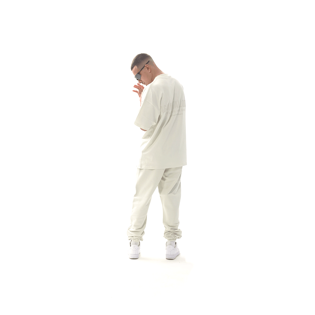 Branded Blank- Ivory Luxury Sweatpants