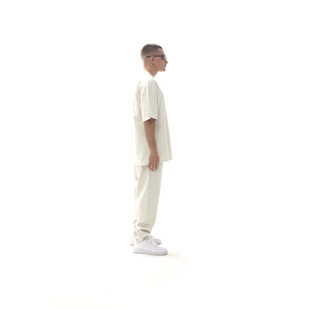 Branded Blank- Ivory Luxury Sweatpants