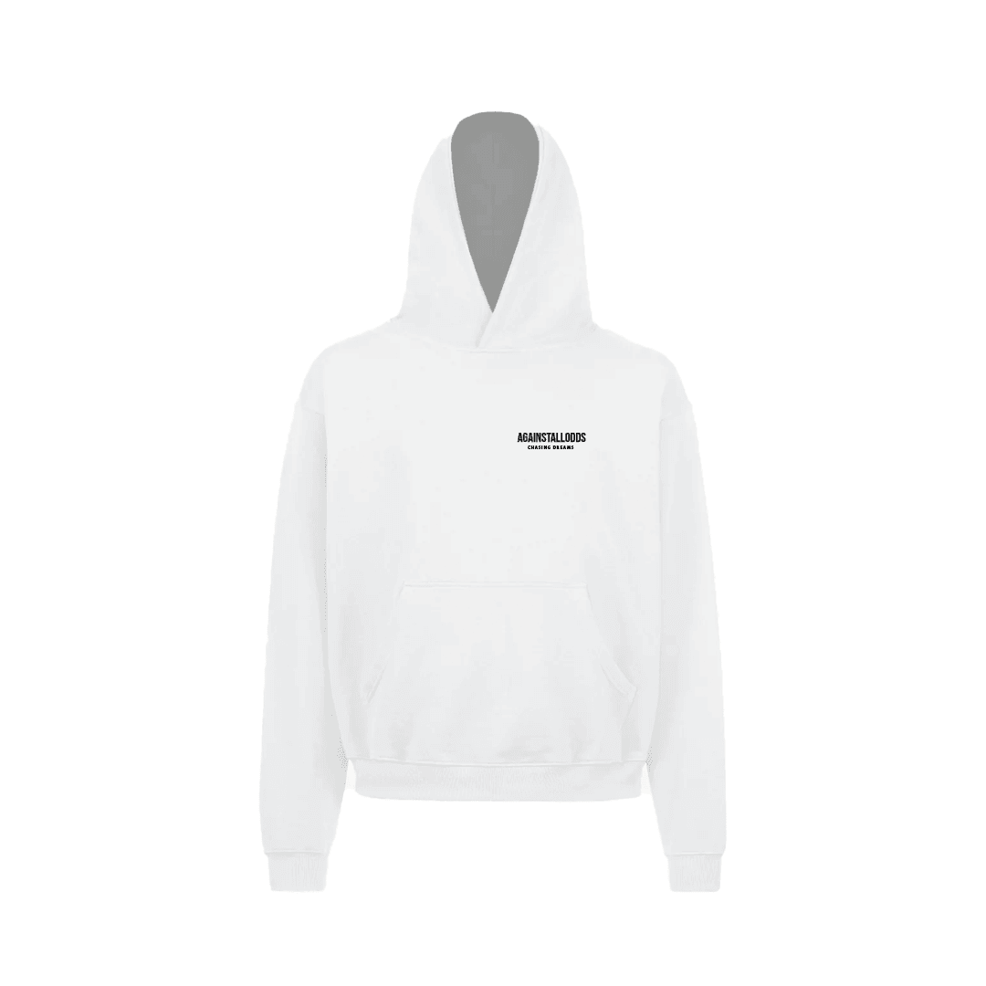 DREAMERS WHITE HEAVYWEIGHT HOODIE