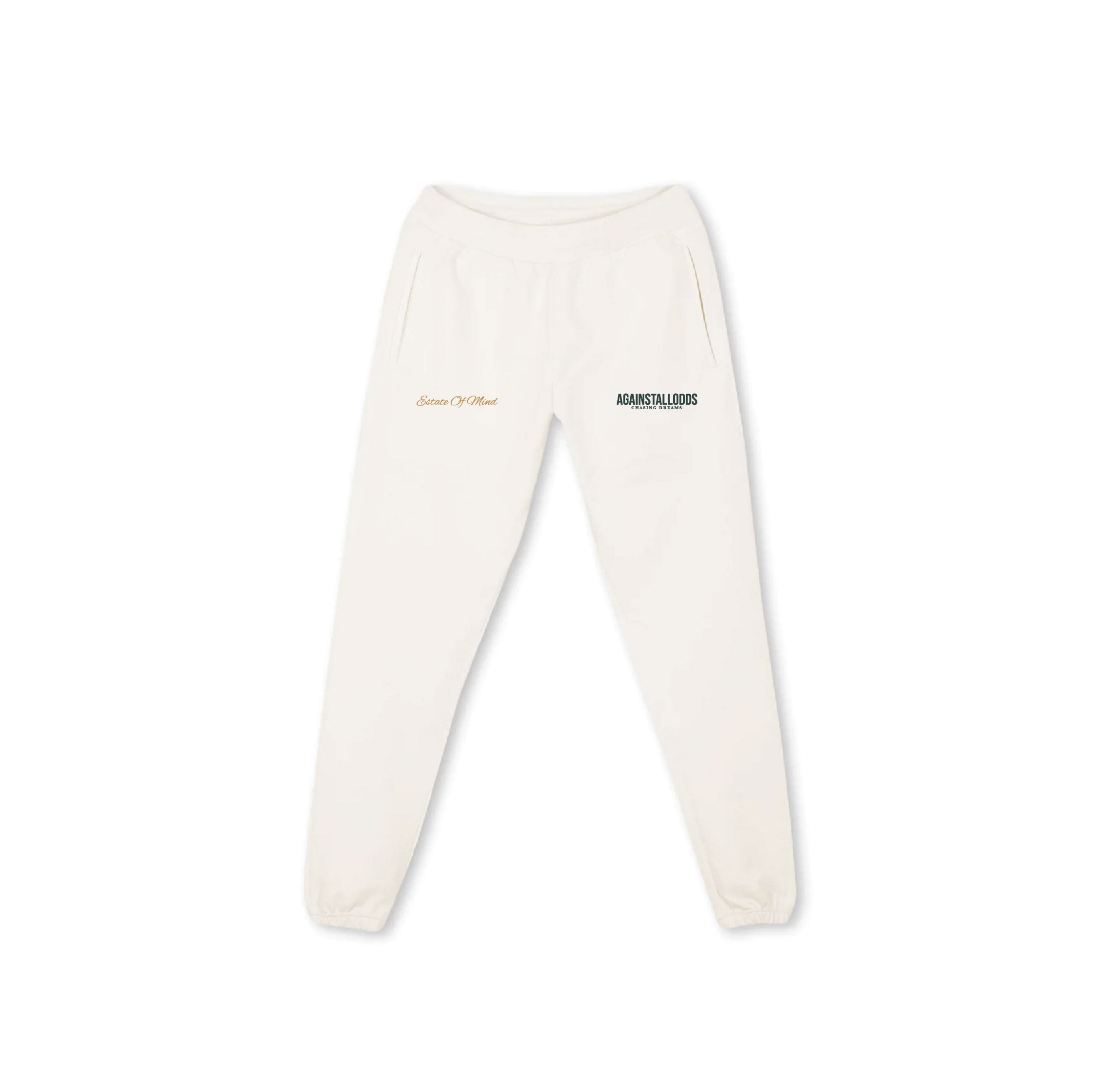 ESTATE OF MIND FRENCH TERRY SWEATPANTS - VINTAGE WHITE