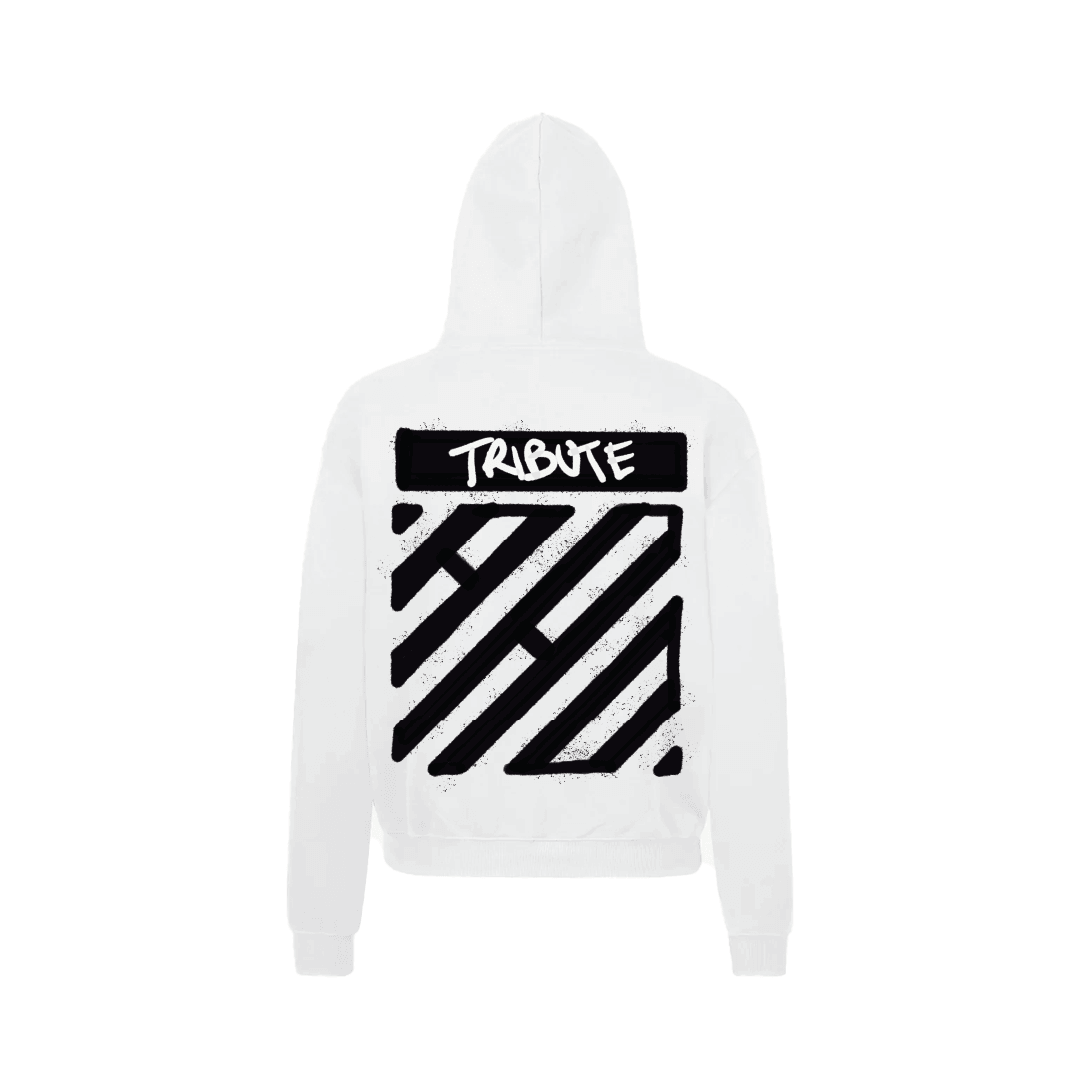 SPRAY PAINT - WHITE LUXURY HOODIE