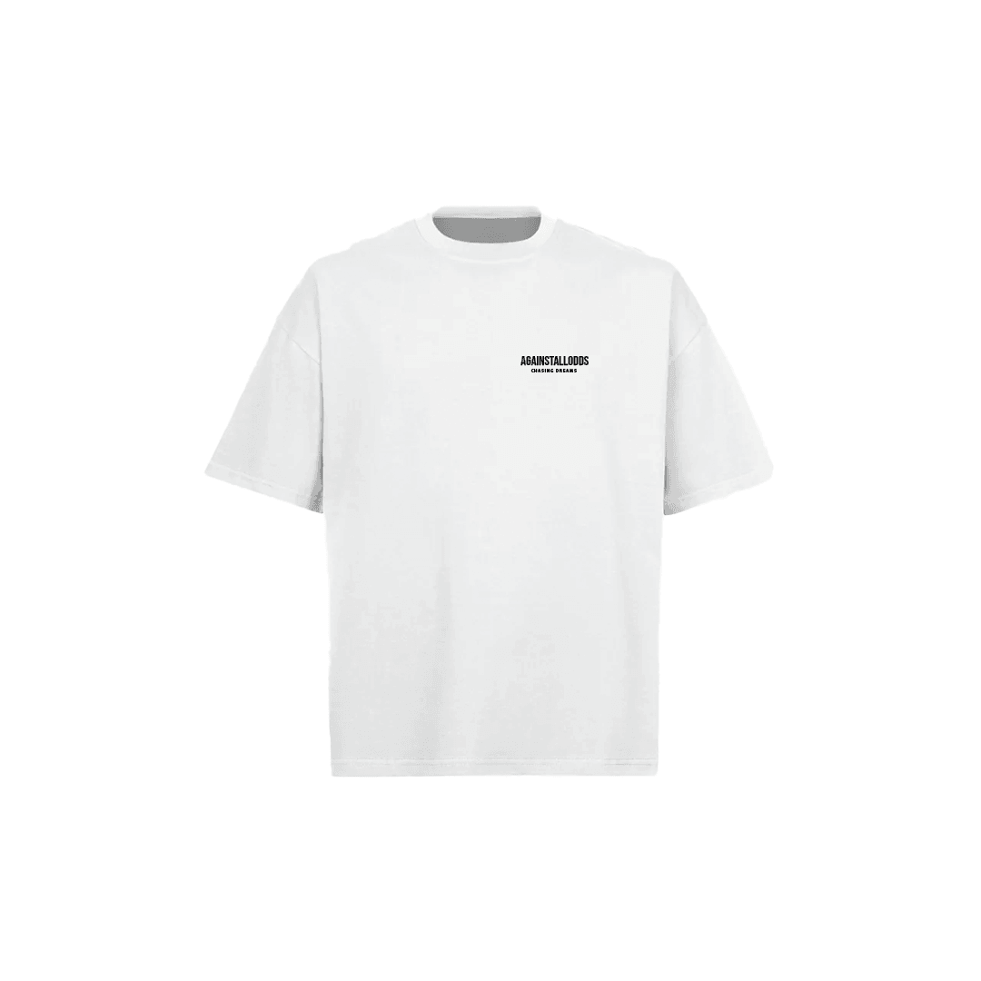 DREAMERS WHITE LUXURY BOXY TEE