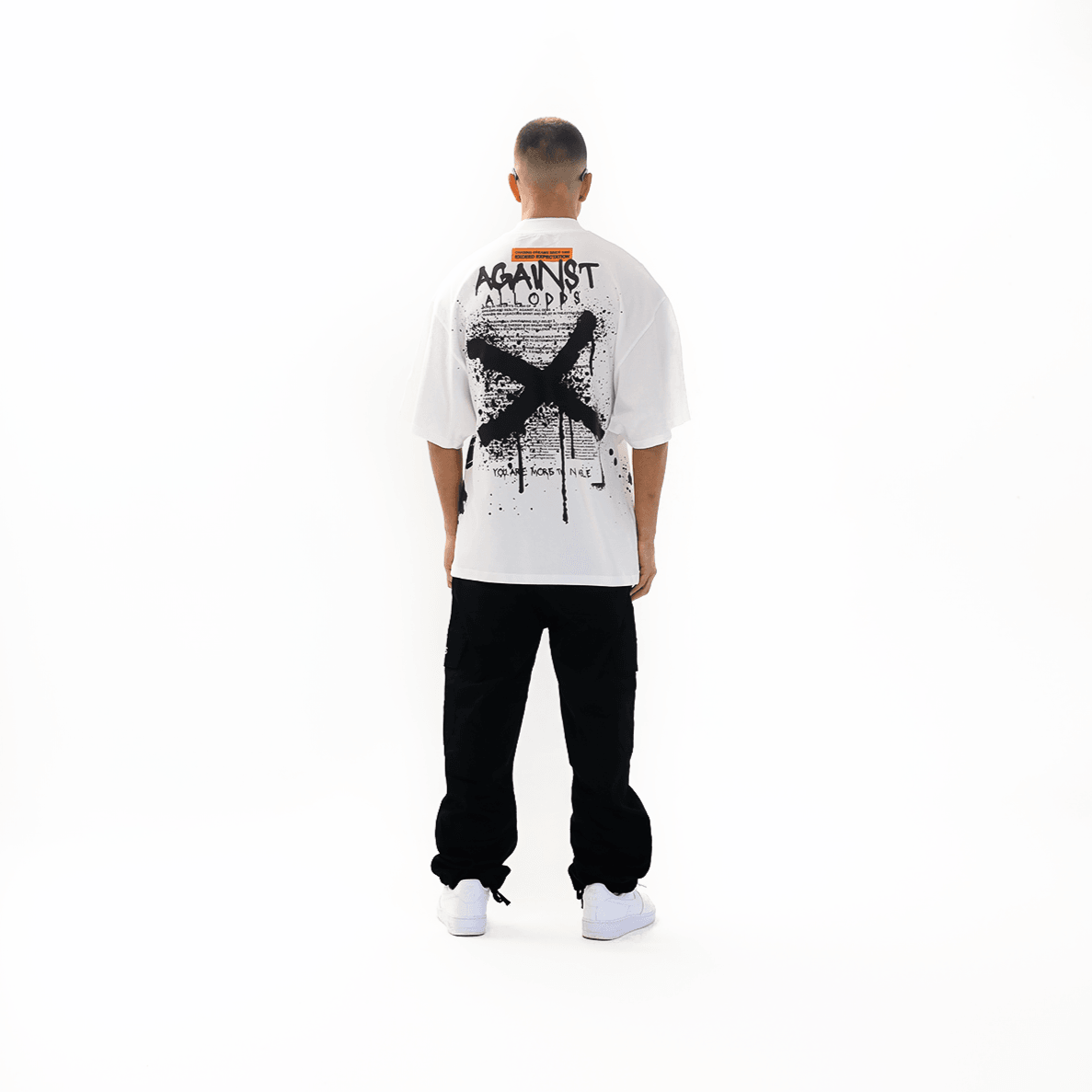 Elevated Series X Mock Neck Ultra Luxury Tee - White
