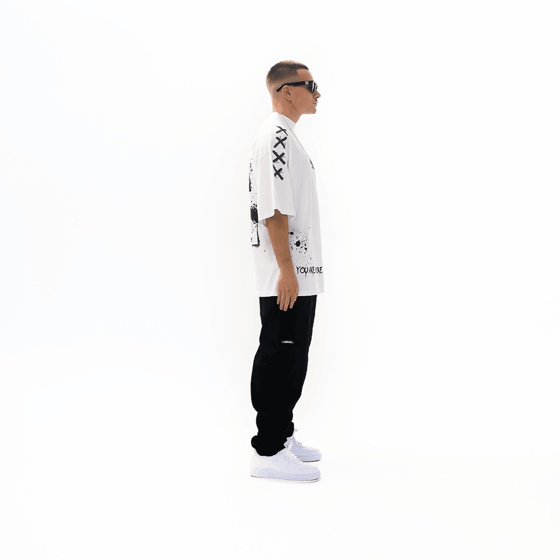 Elevated Series X Mock Neck Ultra Luxury Tee - White