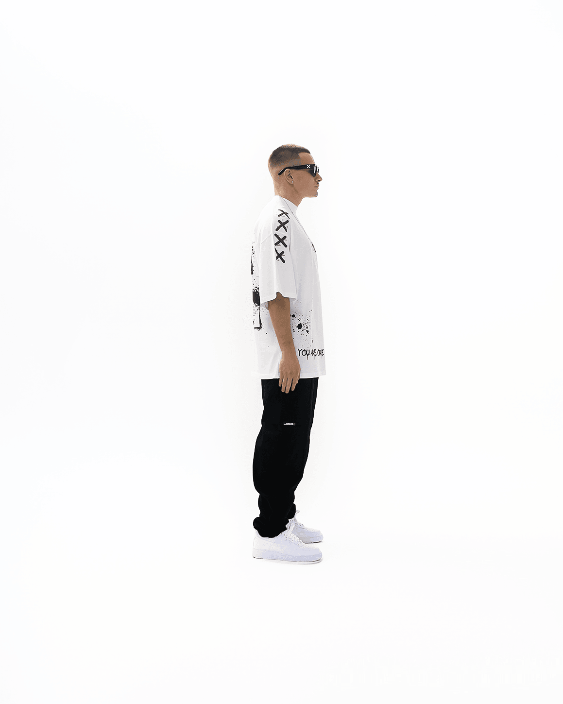 Elevated Series Mock Neck Ultra Luxury Tee - White