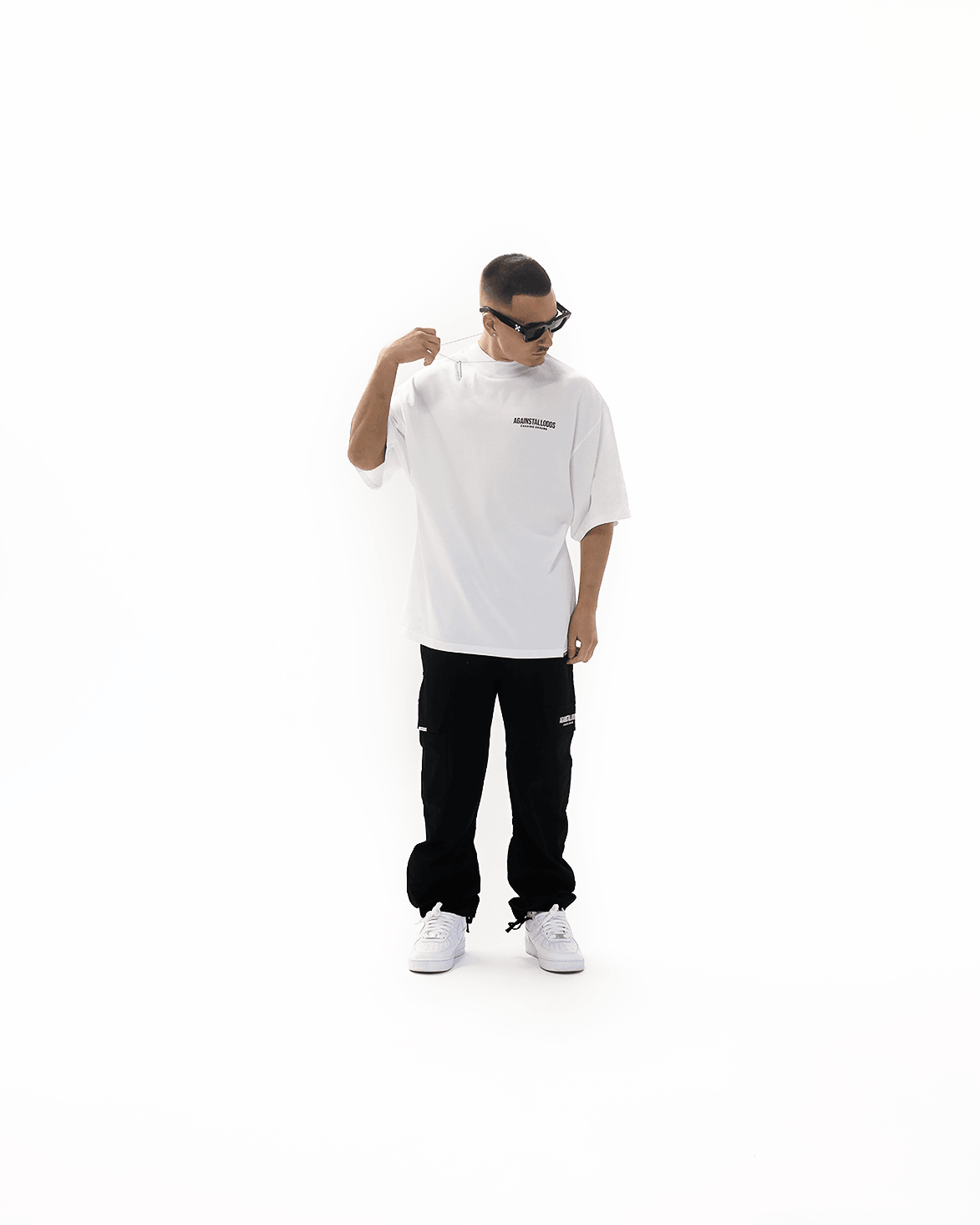 Elevated Series Mock Neck Ultra Luxury Tee - White