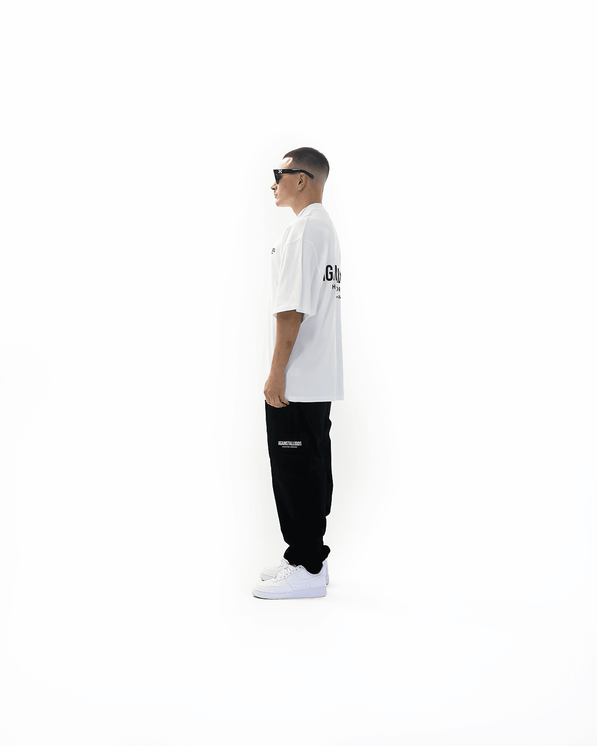 Elevated Series Mock Neck Ultra Luxury Tee - White