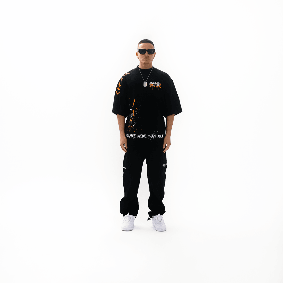 Elevated Series X Mock Neck Ultra Luxury Tee - Black