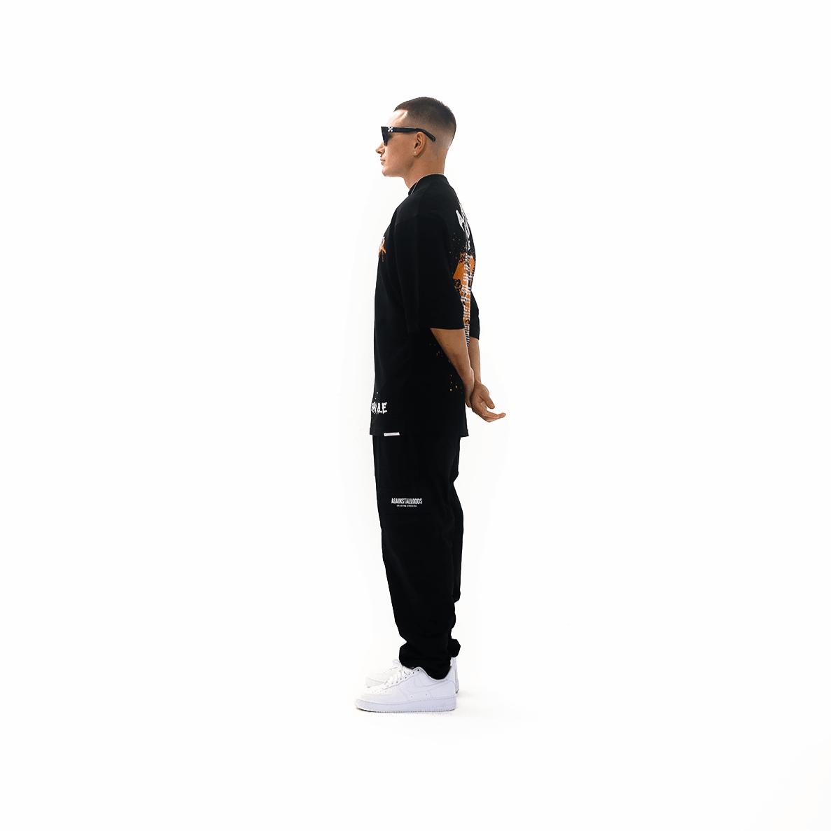 Elevated Series X Mock Neck Ultra Luxury Tee - Black