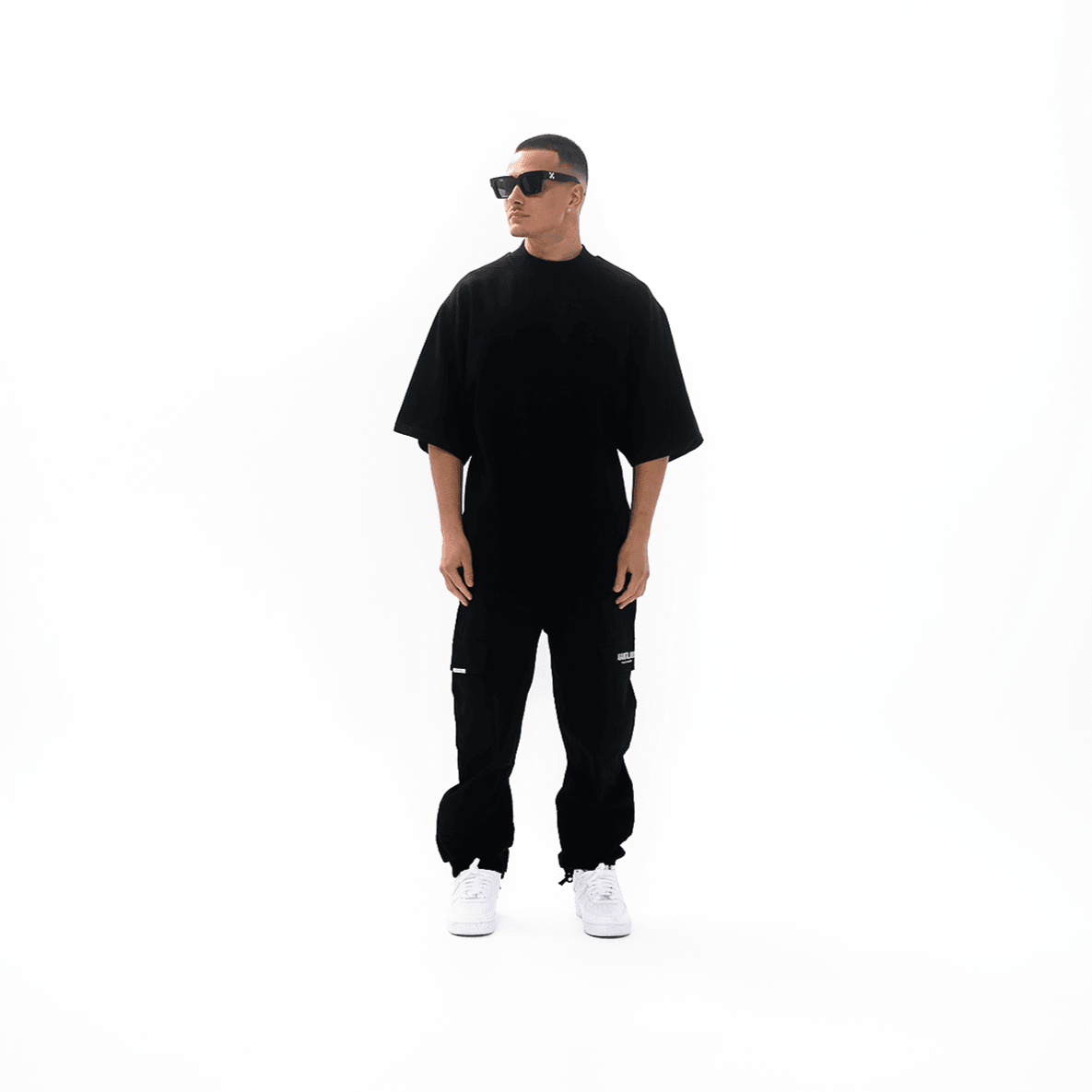 Elevated Series Mock Neck Ultra Luxury Tee - Blackout