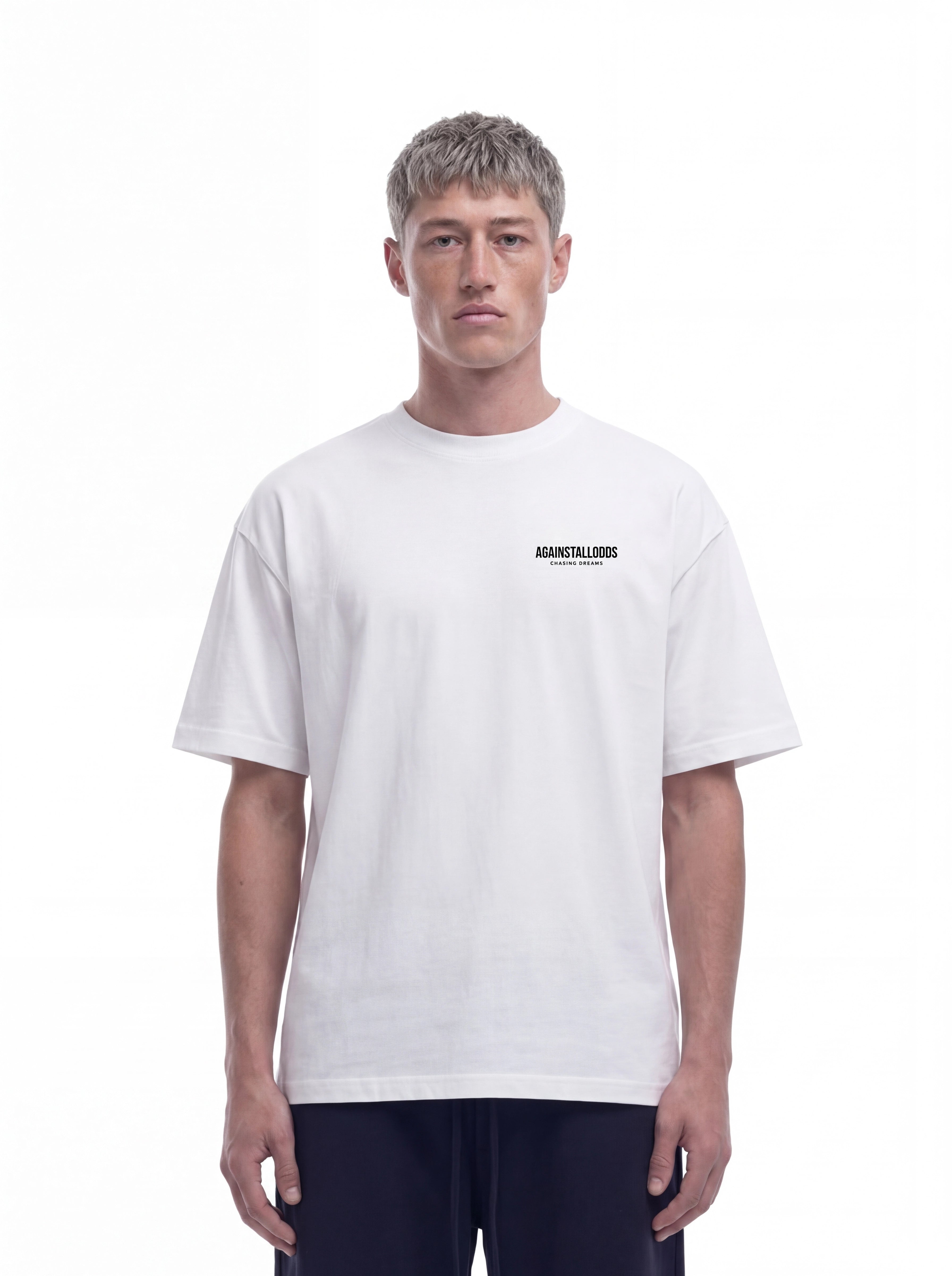 DREAMERS WHITE LUXURY TEE