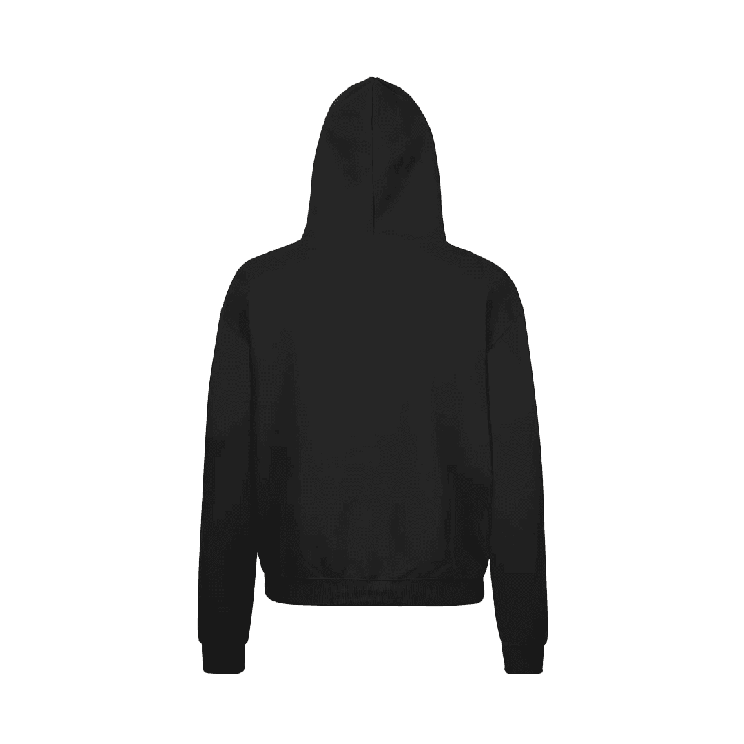 FD BLACK DOUBLE ZIP LUXURY HOODIE