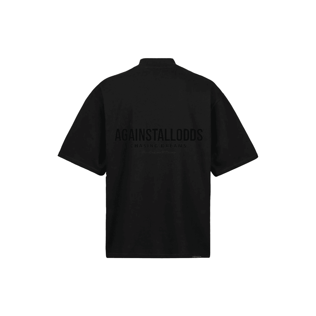 Elevated Series Mock Neck Ultra Luxury Tee - Blackout