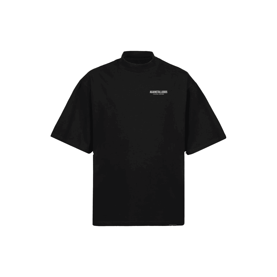 Elevated Series Mock Neck Ultra Luxury Tee - Black
