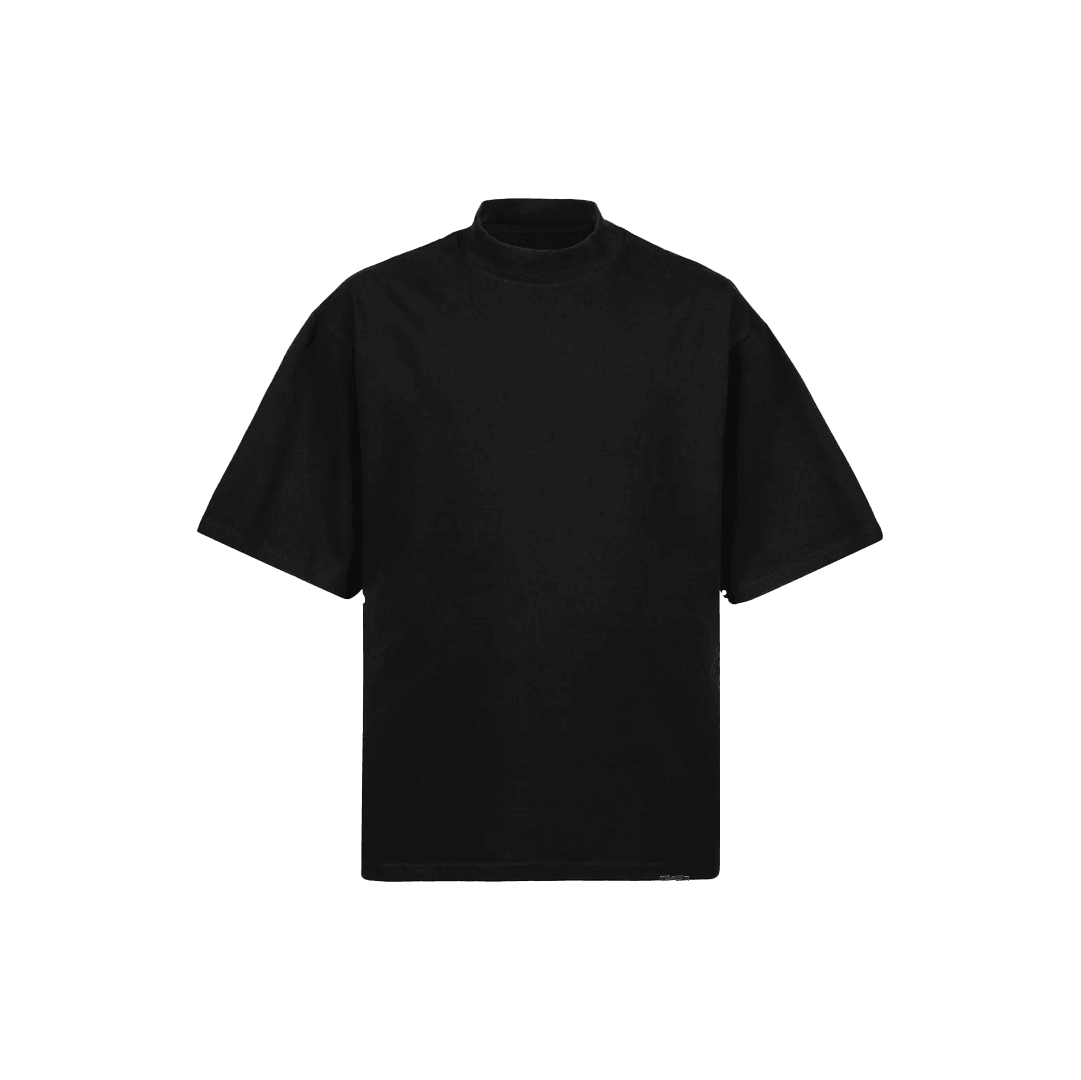 Elevated Series Mock Neck Wear Your Journey Ultra Luxury Tee - Black