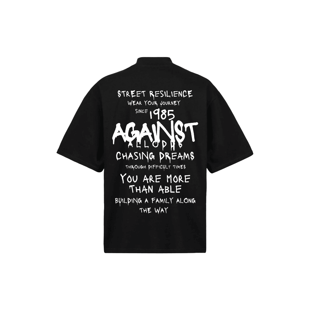 Elevated Series Mock Neck Wear Your Journey Ultra Luxury Tee - Black
