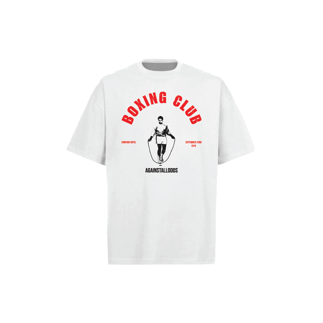 CONCORD HOTEL WHITE BOXY TEE