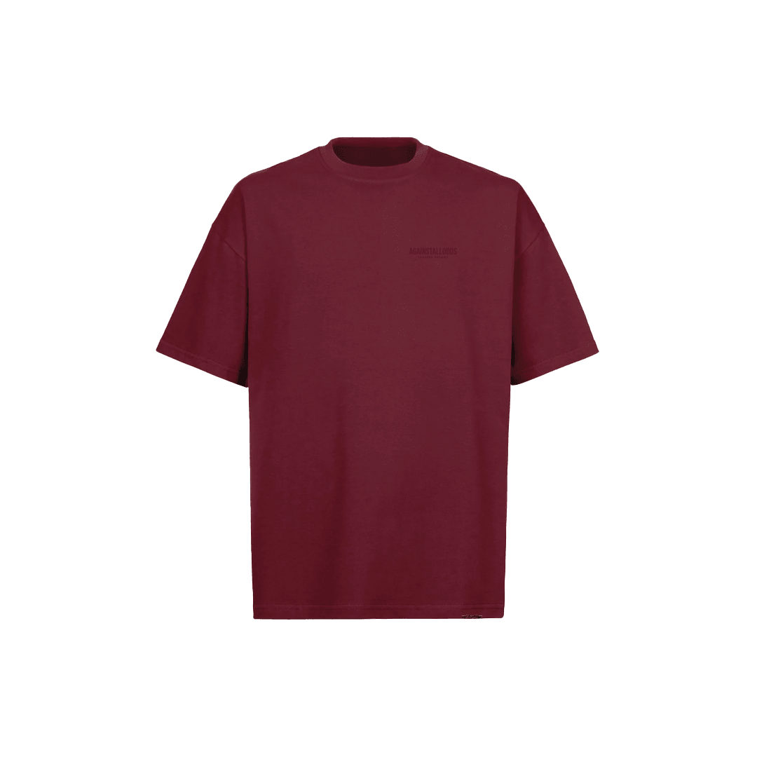 Branded Blank- Ox Blood Luxury Tee