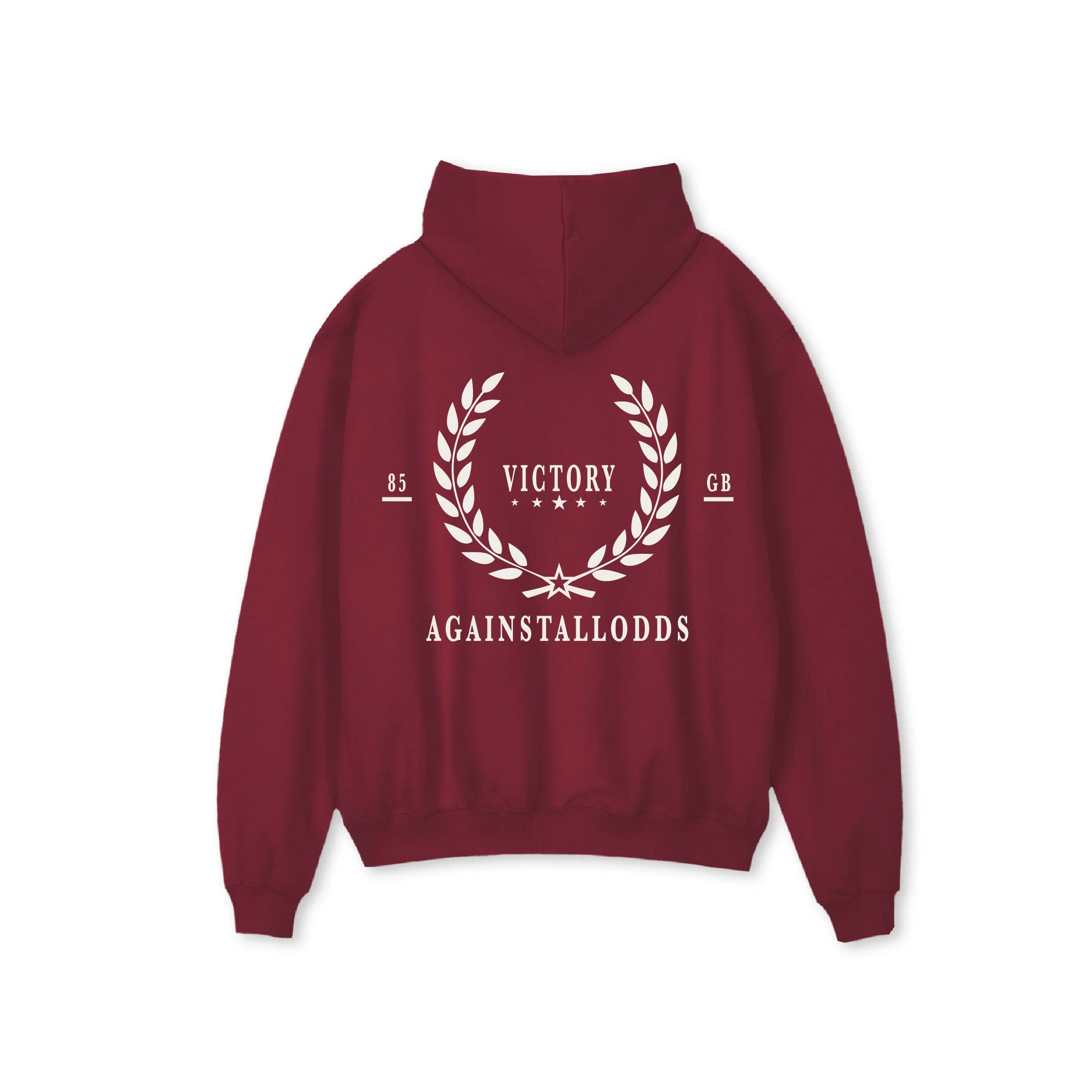 ESTATE OF MIND ULTRA-HEAVYWEIGHT HOODIE - VICTORY - BURGUNDY