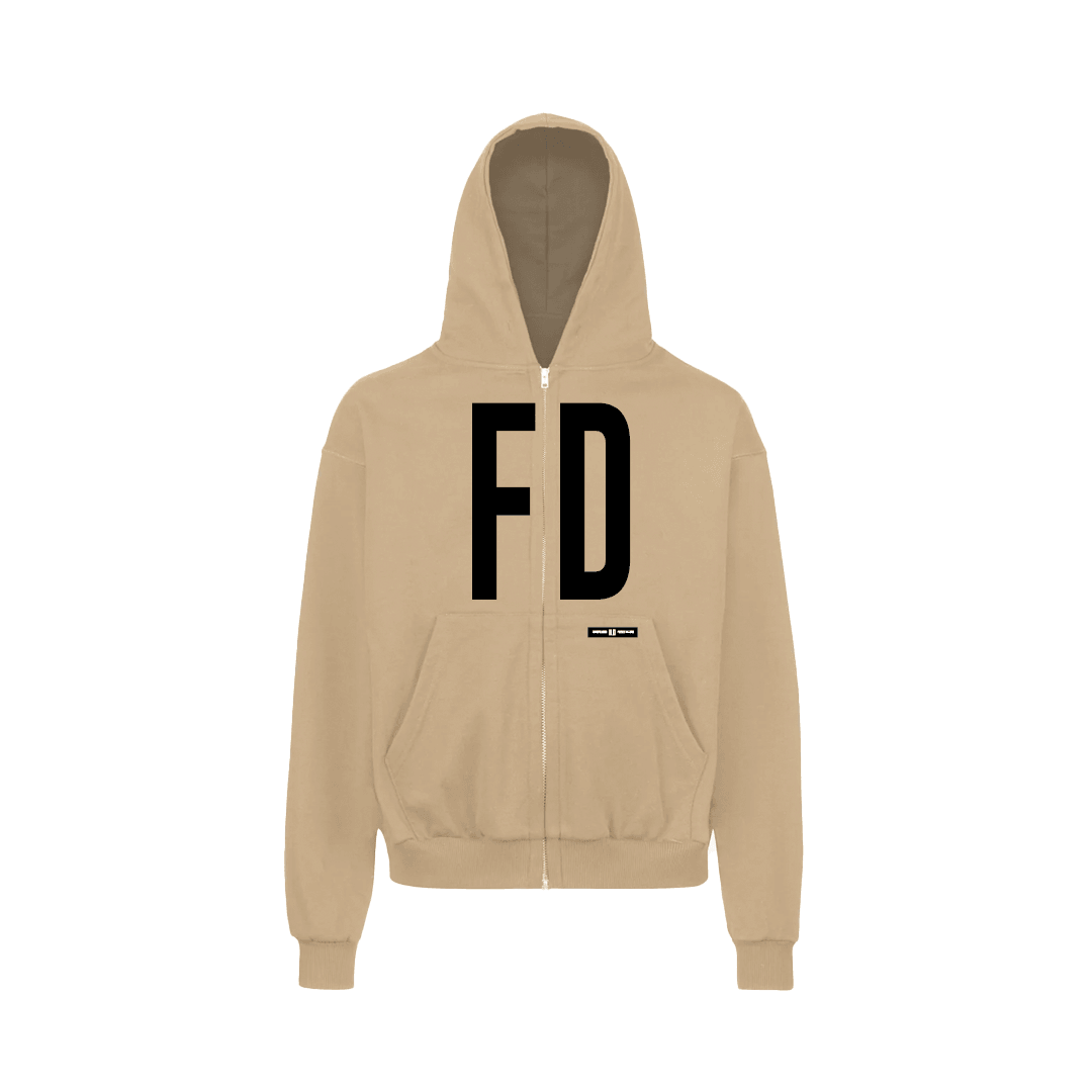 FD COFFEE DOUBLE ZIP LUXURY HOODIE