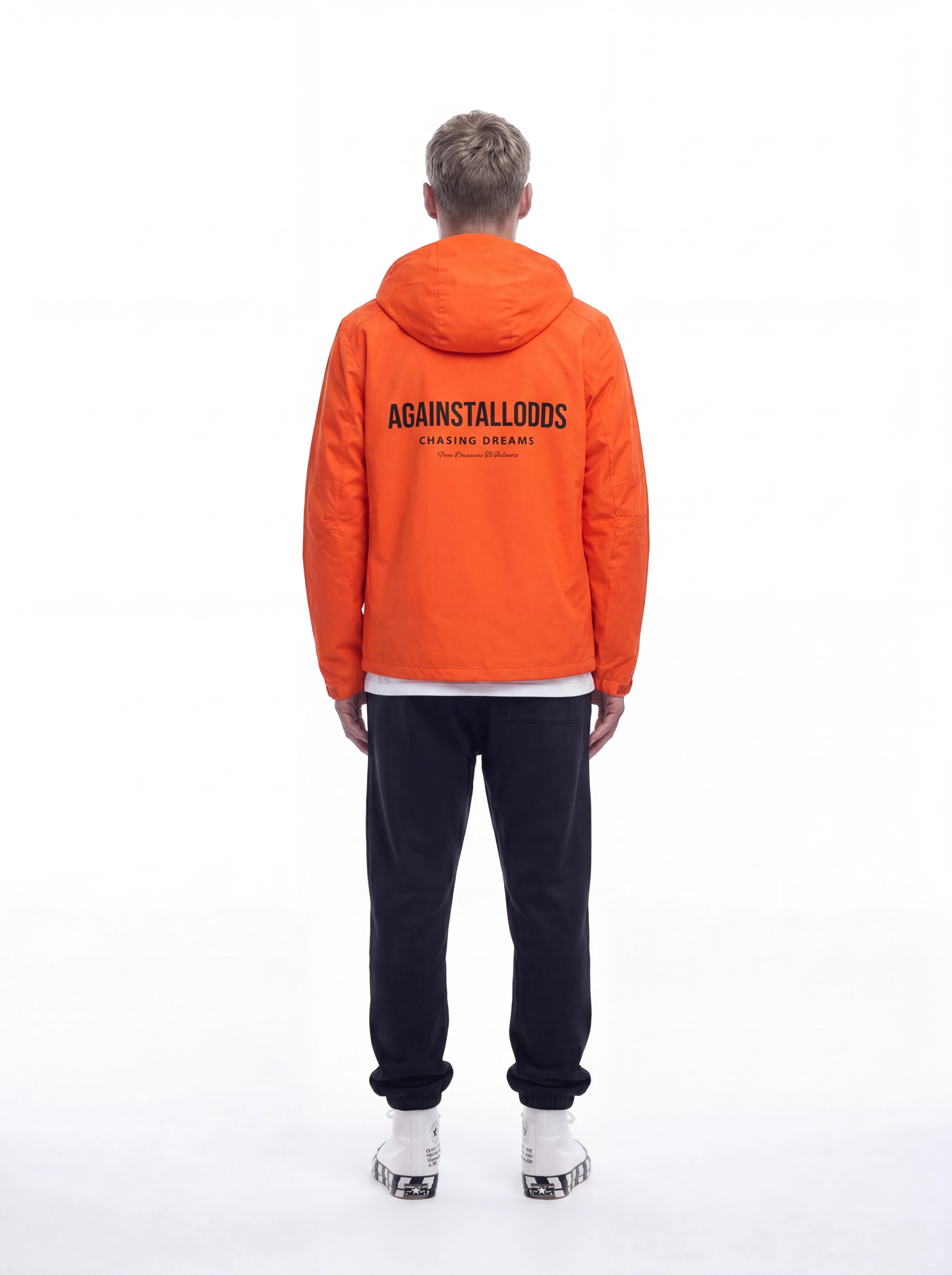 LIGHTWEIGHT RAIN JACKET - ORANGE