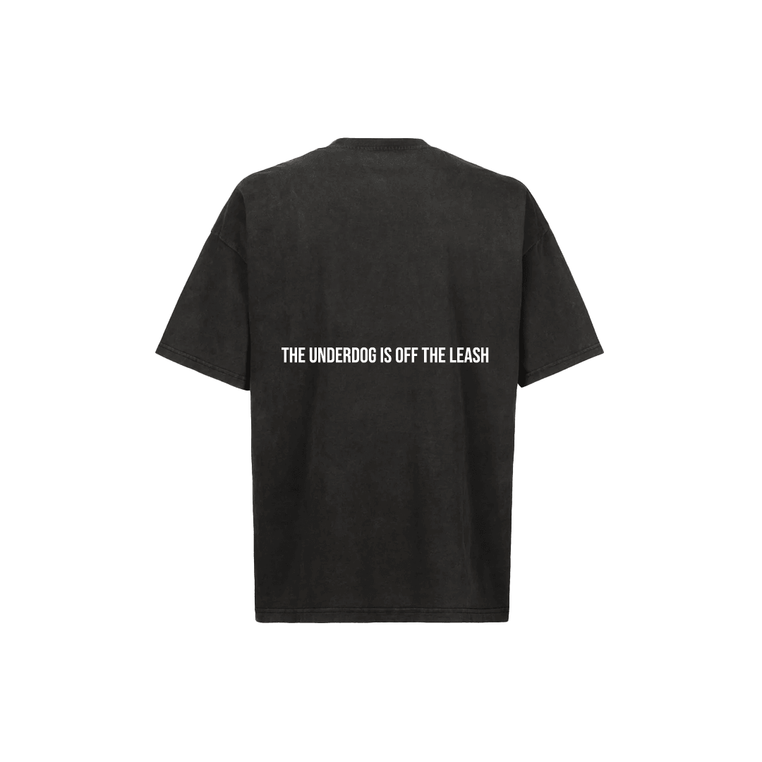 UNDERDOG DISTRESSED BLACK LUXURY TEE