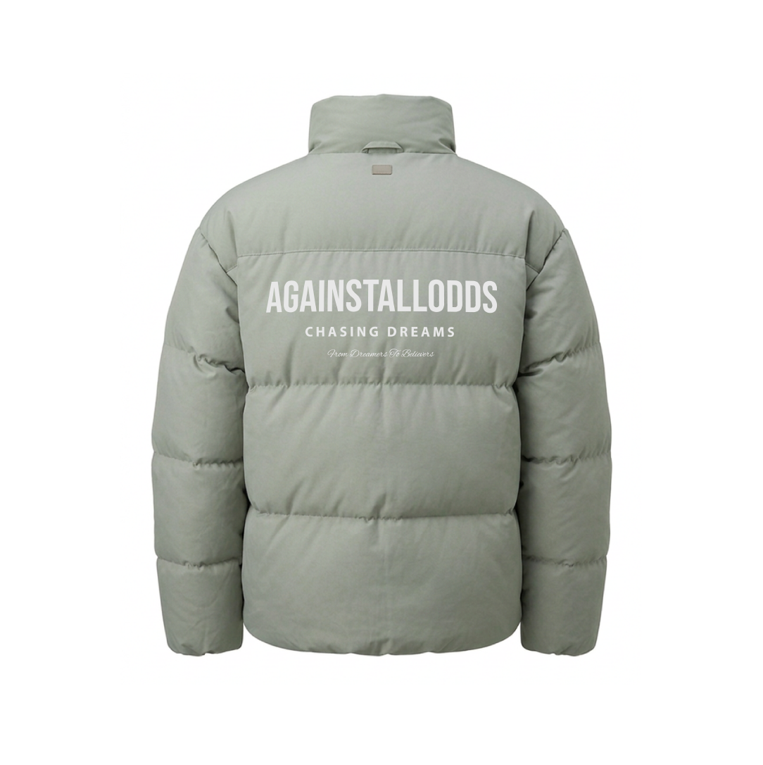 GREEN PUFFER JACKET