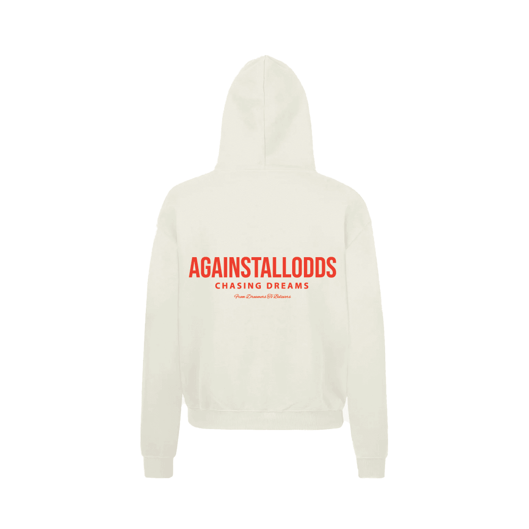 Elevated Series - Ivory / Red Luxury Hoodie