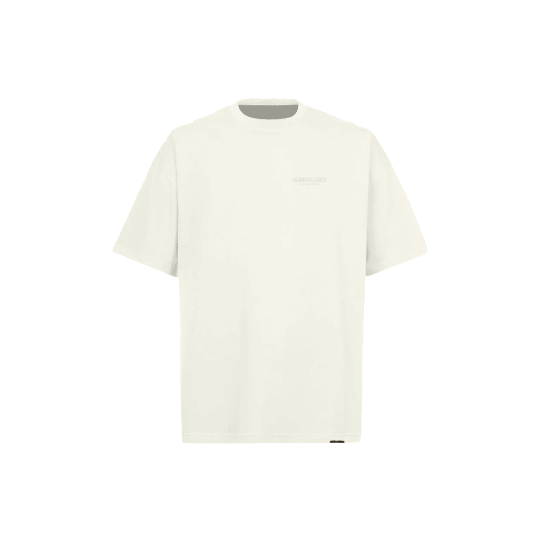 Branded Blank -Ivory Luxury Tee