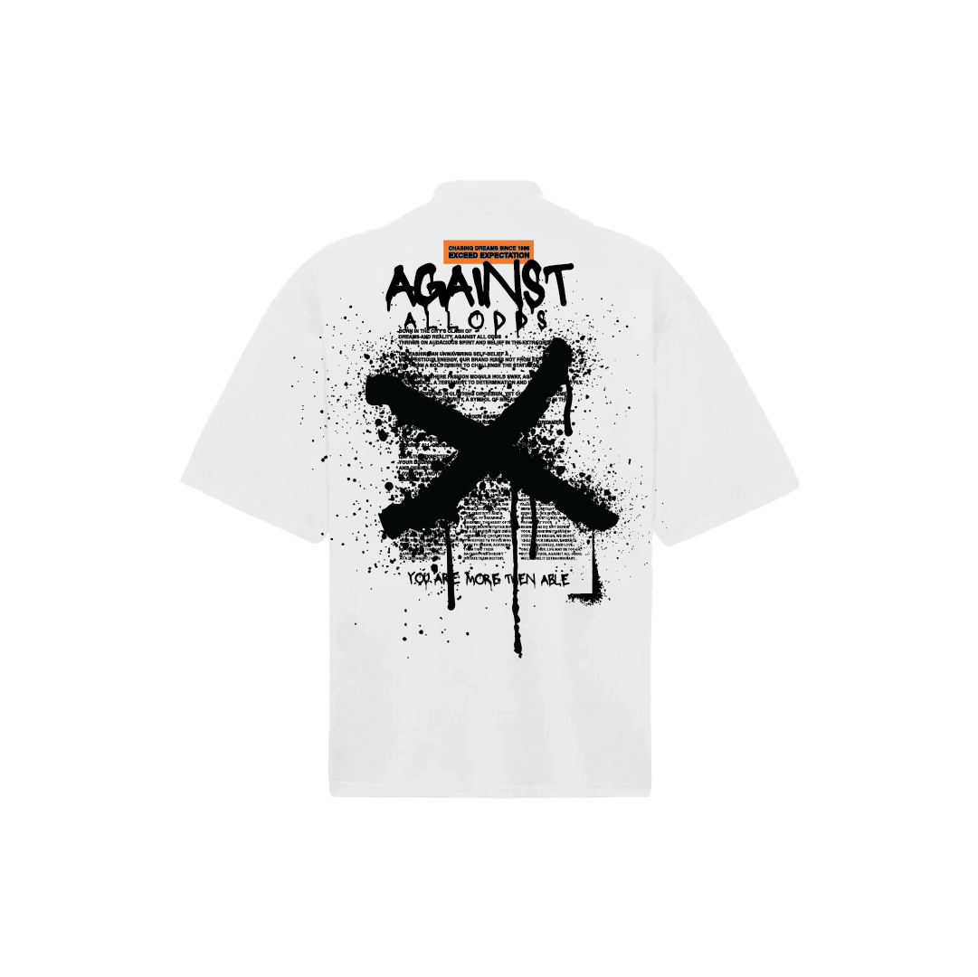 Elevated Series X Mock Neck Ultra Luxury Tee - White