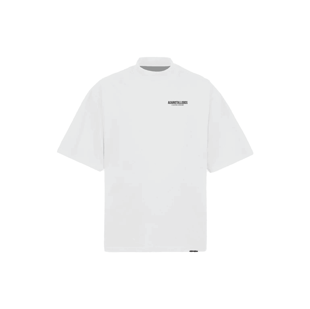 Elevated Series Mock Neck Ultra Luxury Tee - White