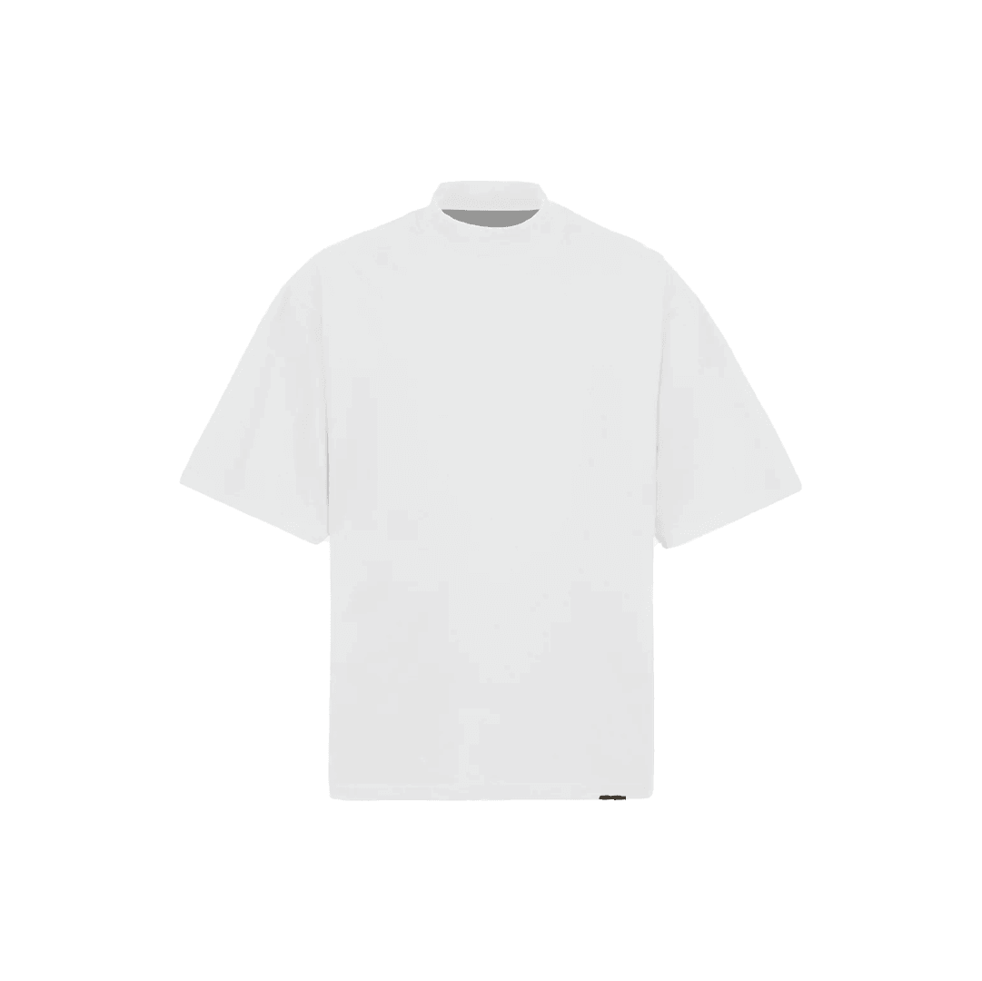 Elevated Series Mock Neck Wear Your Journey Ultra Luxury Tee - White