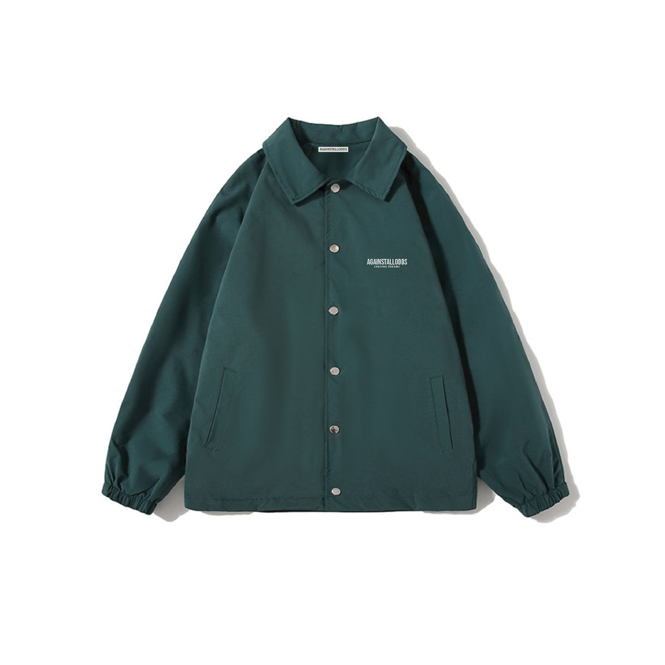 DREAMERS LIGHTWEIGHT OVER COAT - FORREST GREEN